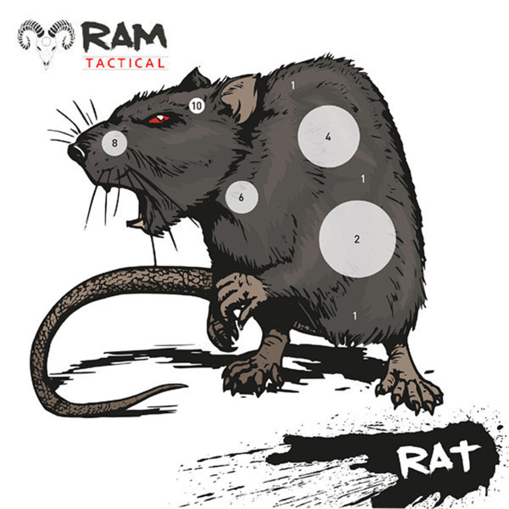 RAM Targets 14x14 Rat schietkaart van RAM Targets RAM Targets 14x14 Rat schietkaart van RAM Targets