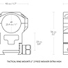 Hawke Hawke Tactical Ring Mount 1 inch Weaver Hawke Hawke Tactical Ring Mount 1 inch Weaver