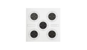 Target Sports Target Sports Schietkaart 14x14 cm – 5 Rozen Target Sports Target Sports Schietkaart 14x14 cm – 5 Rozen