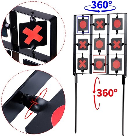Target Sports Target Sports Spinner Target – 9 Draaibare Platen Target Sports Target Sports Spinner Target – 9 Draaibare Platen