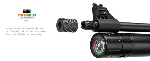 Hatsan Hatsan BT65SB Elite PCP-luchtbuks complete set met Optima-richtkijker Hatsan Hatsan BT65SB Elite PCP-luchtbuks complete set met Optima-richtkijker