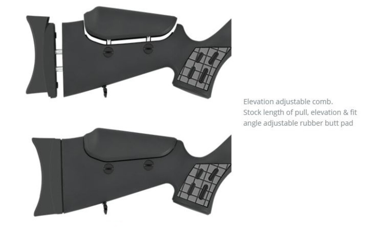 Hatsan Hatsan BT65SB Elite PCP-luchtbuks complete set met Optima-richtkijker Hatsan Hatsan BT65SB Elite PCP-luchtbuks complete set met Optima-richtkijker