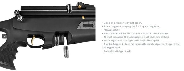 Hatsan Hatsan BT65SB Elite PCP-luchtbuks complete set met Optima-richtkijker Hatsan Hatsan BT65SB Elite PCP-luchtbuks complete set met Optima-richtkijker