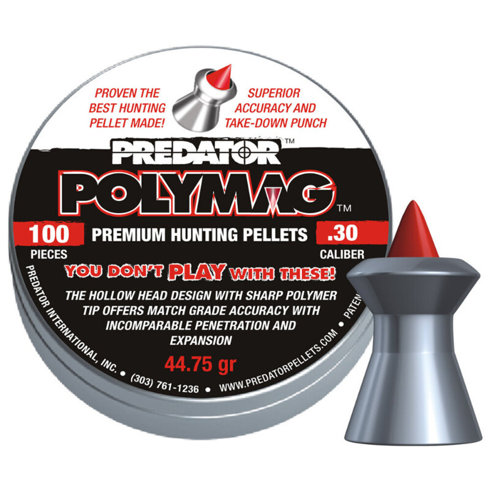 JSB JSB Predator Polymag 7,62 mm / .30 44,75 gr – 100 stuks JSB JSB Predator Polymag 7,62 mm / .30 44,75 gr – 100 stuks