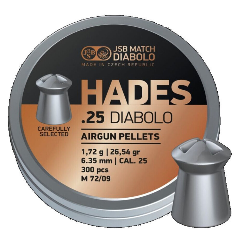 JSB JSB Hades 6.35 mm / .25 26.54 gr – 300 pcs JSB JSB Hades 6.35 mm / .25 26.54 gr – 300 pcs