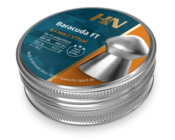 Haendler & Natermann H&N Baracuda FT .177 9.57 grain Field Target pellets - 400 pcs Haendler & Natermann H&N Baracuda FT .177 9.57 grain Field Target pellets - 400 pcs
