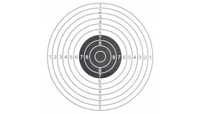 Target Sports Target Sports Schietkaart 14x14 cm met Eén Roos Target Sports Target Sports Schietkaart 14x14 cm met Eén Roos