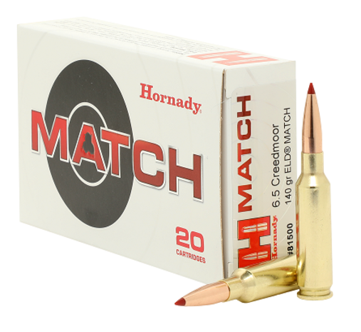 Hornady Hornady Cartridges Match 6.5 Creedmoor ELD Match 140 grain Hornady Hornady Cartridges Match 6.5 Creedmoor ELD Match 140 grain
