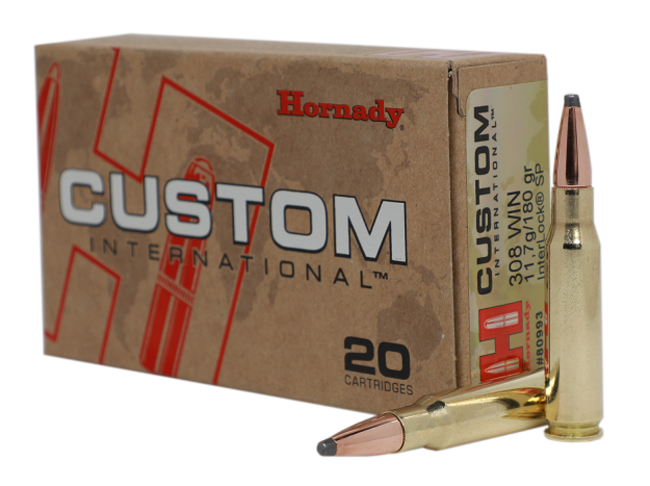 Hornady Hornady Cartridges Custom International SP .308 Win 180 grain Hornady Hornady Cartridges Custom International SP .308 Win 180 grain
