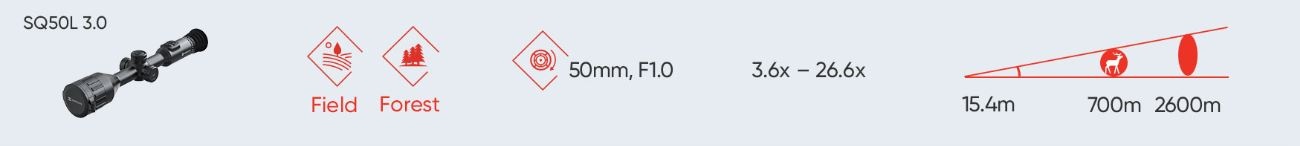 Hikmicro Stellar 3.0 SQ50 LRF Specificaties