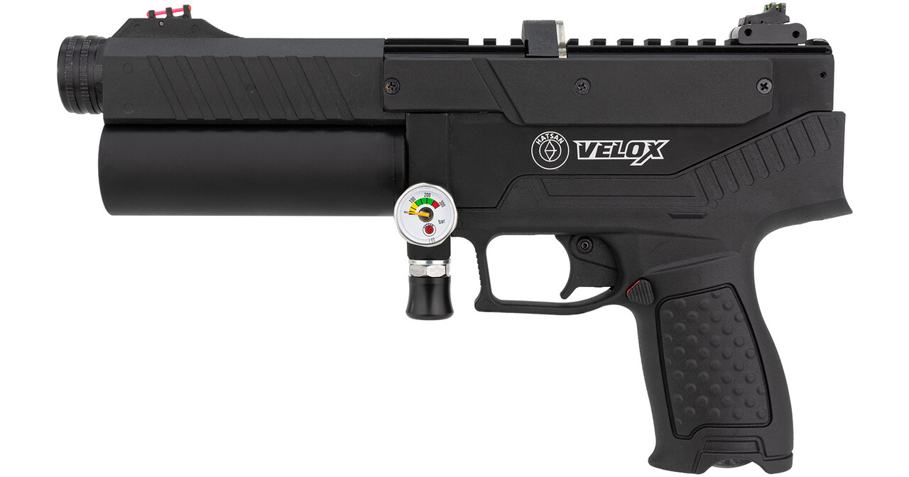 Hatsan Hatsan Velox Semi-Automatic PCP Black PCP luchtpistool Hatsan Hatsan Velox Semi-Automatic PCP Black PCP luchtpistool