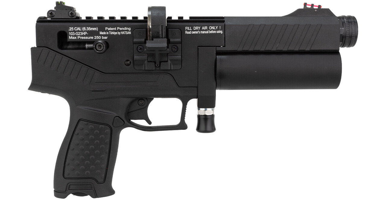 Hatsan Hatsan Velox Semi-Automatic PCP Black PCP luchtpistool Hatsan Hatsan Velox Semi-Automatic PCP Black PCP luchtpistool