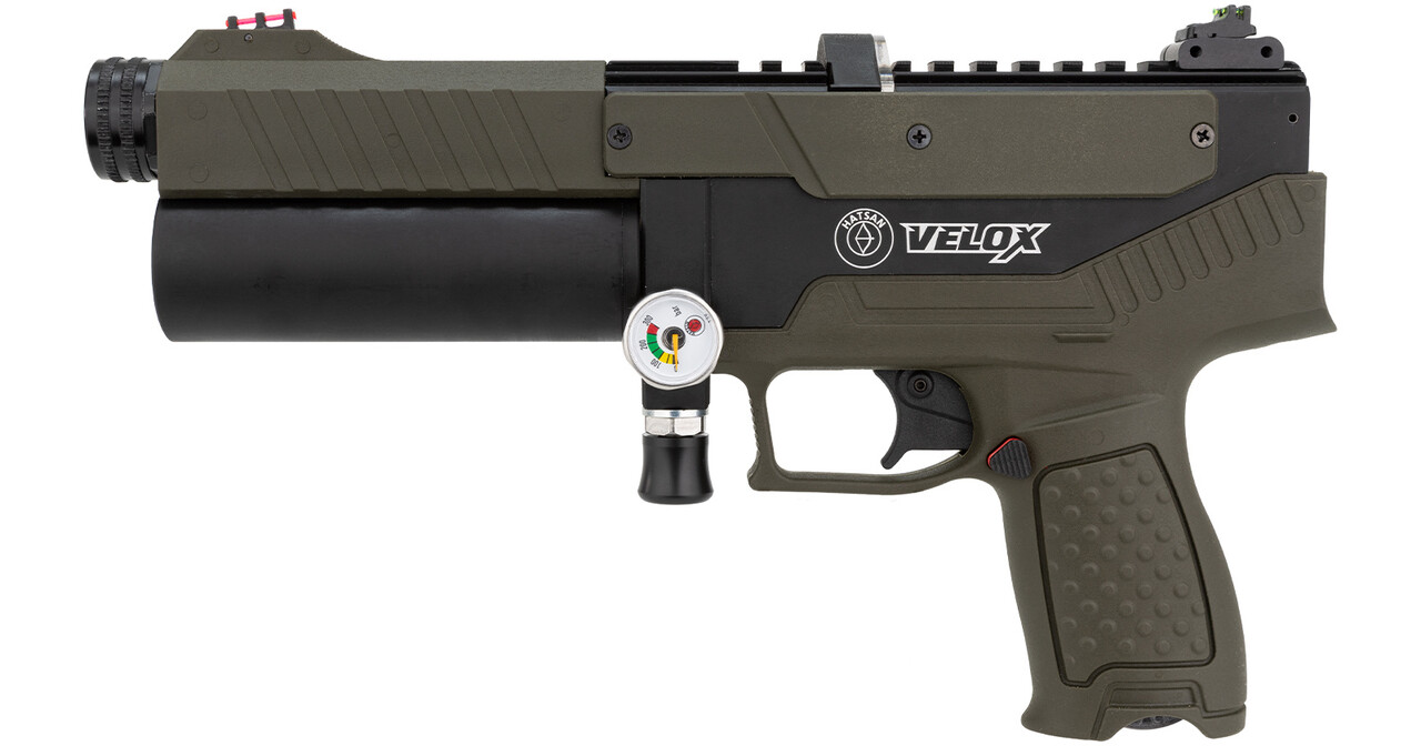 Hatsan Hatsan Velox OD Green semi-automatisch PCP luchtpistool Hatsan Hatsan Velox OD Green semi-automatisch PCP luchtpistool