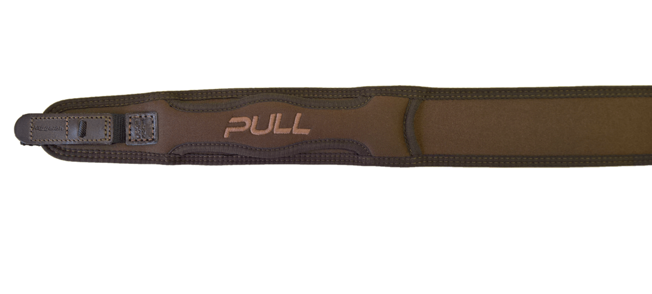 Niggeloh Niggeloh geweerriem PULL neoprene met snelsluiting bruin