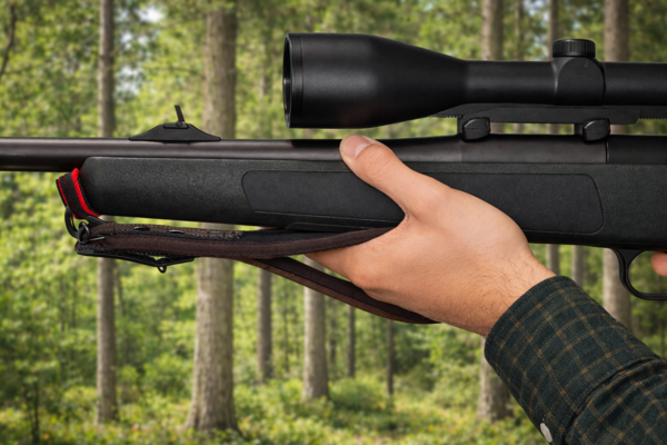 Niggeloh Niggeloh geweerriem PULL neoprene met snelsluiting bruin