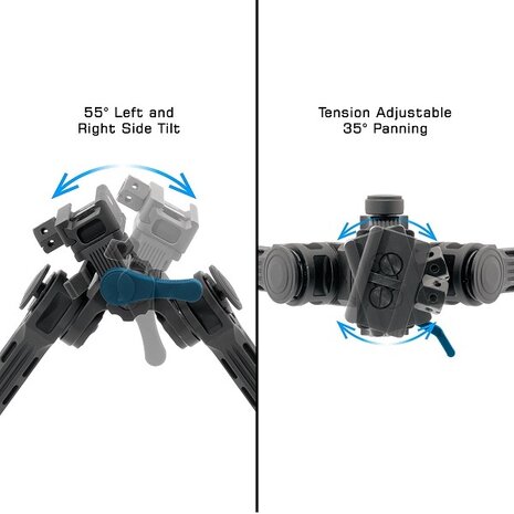 UTG UTG Big Bore Bipod Picatinny – Full Stability Bipod voor zware kalibers