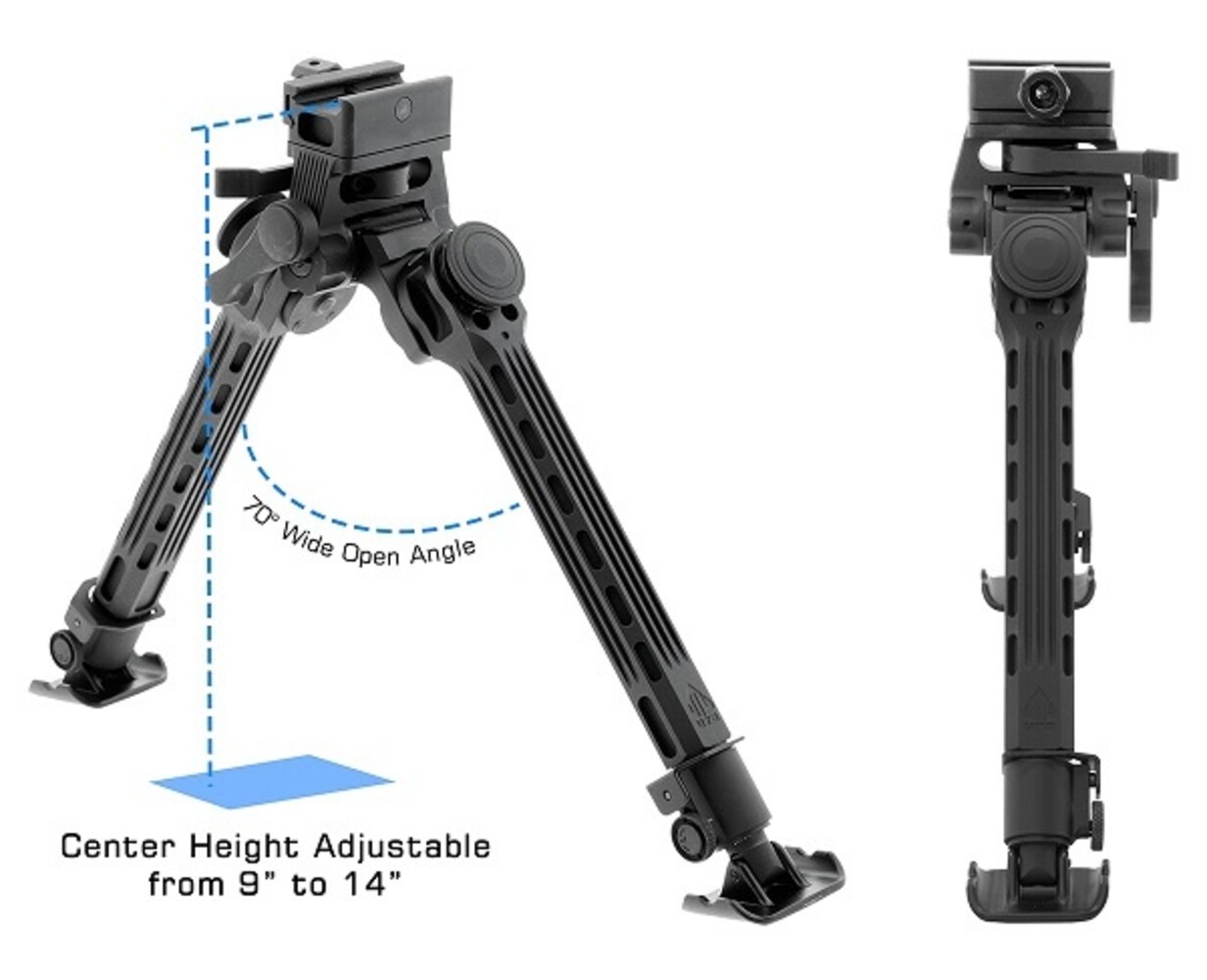 UTG UTG Big Bore Bipod Picatinny – Full Stability Bipod voor zware kalibers