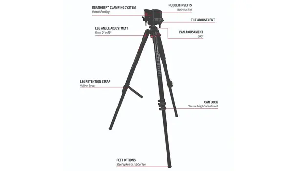BOG BOG DeathGrip Aluminium Tripod | Professional Shooting Tripod