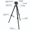 BOG BOG DeathGrip Aluminium Tripod | Professioneel Schietstatief BOG BOG DeathGrip Aluminium Tripod | Professioneel Schietstatief