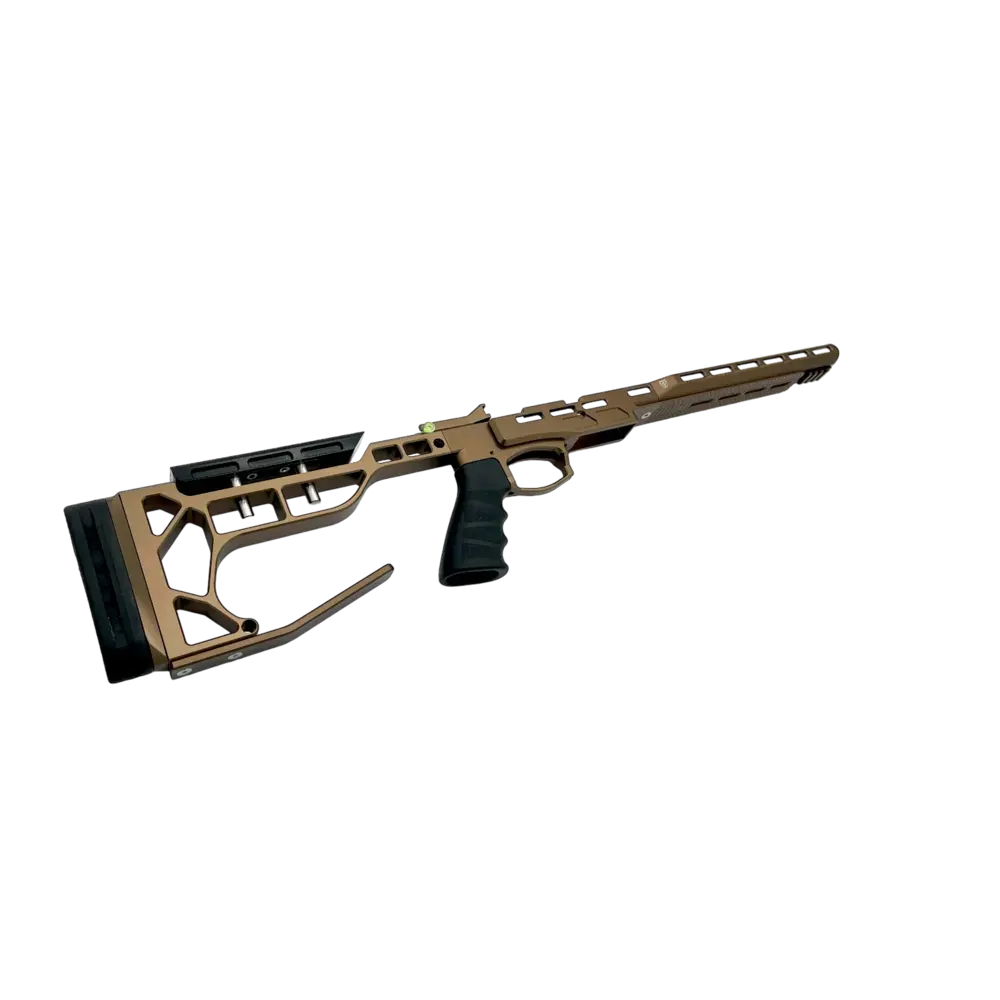 Saber Tactical Saber Tactical Chassis FX DRS - Bronze | CNC Aluminium Chassis for FX DRS Airgun Saber Tactical Saber Tactical Chassis FX DRS - Bronze | CNC Aluminium Chassis for FX DRS Airgun