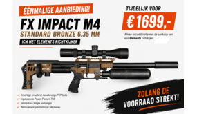 FX Airguns FX Impact M4 Standard Bronze 6.35 mm AANBIEDING