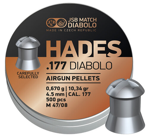 JSB JSB Hades 4,5 mm .177 10,34 gr - 500 stuks JSB JSB Hades 4,5 mm .177 10,34 gr - 500 stuks