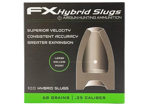 FX Airguns FX Hybrid Slugs .35 – 68 Grain – 100 stuks FX Airguns FX Hybrid Slugs .35 – 68 Grain – 100 stuks