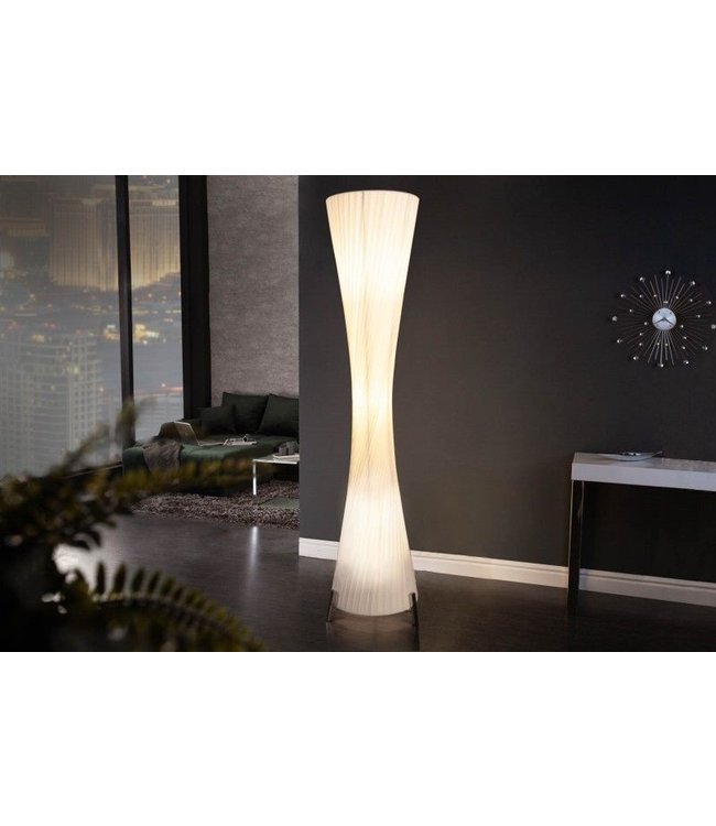 Invicta Interior Moderne design vloerlamp PARIS X 160cm witte vloerlamp - 7680