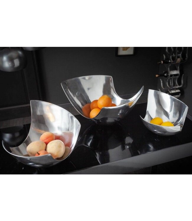 Invicta Interior Moderne kom ABSTRACT 30cm gepolijst aluminium decoratie - 8509