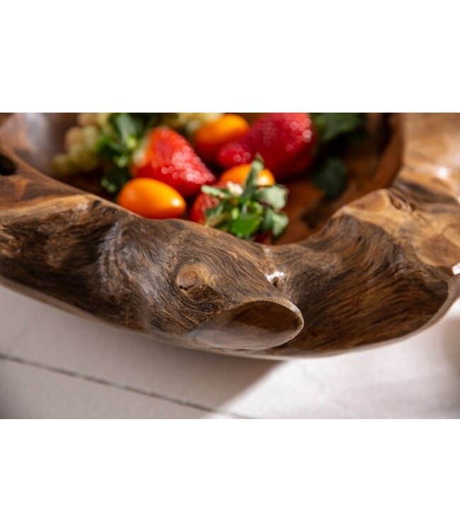 Invicta Interior Massieve schaal NATURE ROOT 40cm natuurlijk teakwortelhout - 11627