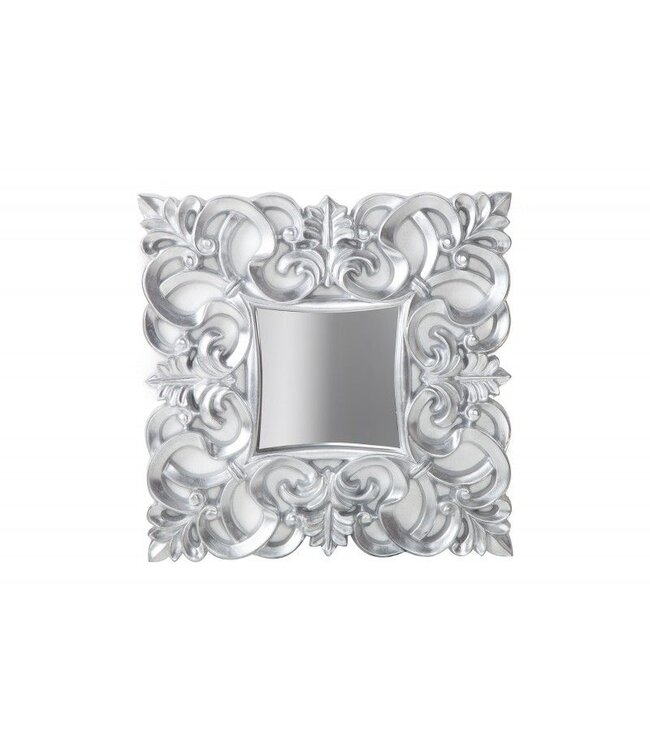 Invicta Interior Elegante wandspiegel VENICE 75x75cm zilver antiek barokstijl - 15627