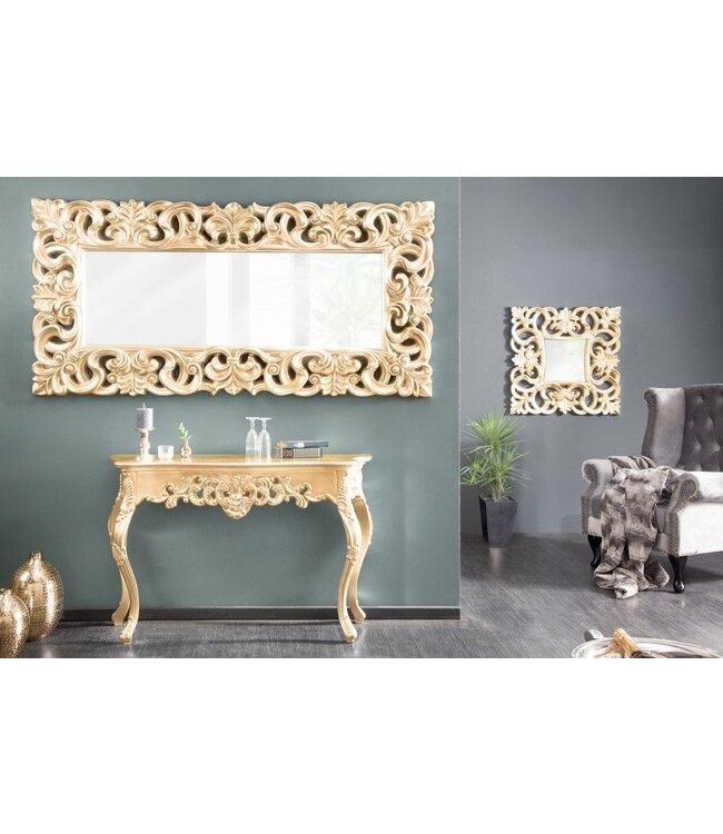 Invicta Interior Elegante wandspiegel VENICE 180x90cm goud antieke barokstijl - 15629