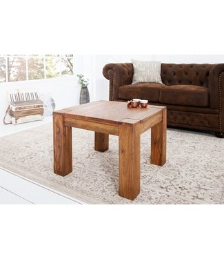 Invicta Interior Massief houten salontafel MAKASSAR 60cm Sheesham unieke korrel - 16910