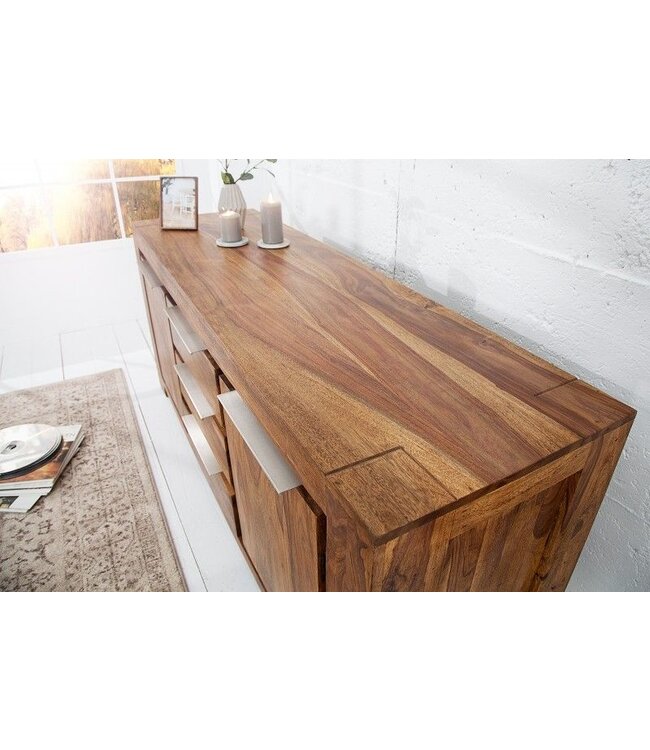 Invicta Interior Massives Dressoir MAKASSAR 175cm Sheesham Kommode Palisander - 18810