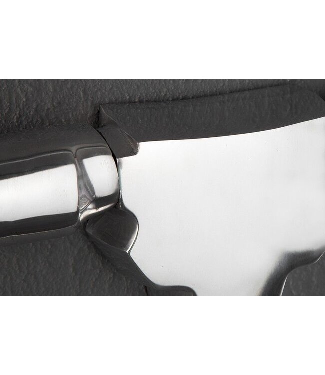 Invicta Interior Design kapstok BULL 100cm aluminium wanddecoratie stierenkop - 20076