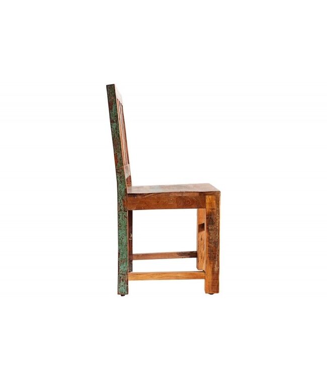 Invicta Interior Massief houten stoel JAKARTA gemaakt van gerecyclede vissersboten - 20255