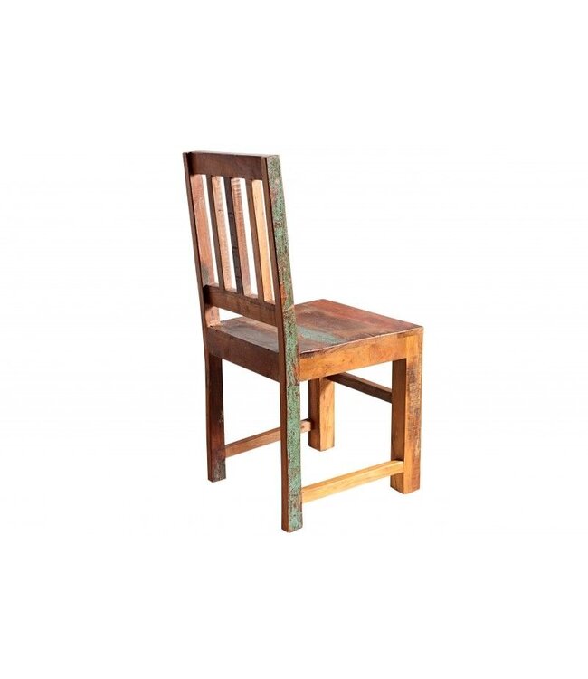 Invicta Interior Massief houten stoel JAKARTA gemaakt van gerecyclede vissersboten - 20255