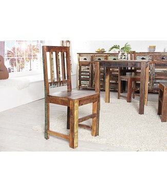 Invicta Interior Massief houten stoel JAKARTA gemaakt van gerecyclede vissersboten - 20255