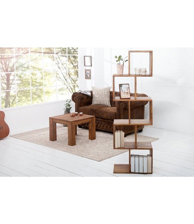 Invicta Interior Stevige kubusplank MAKASSAR 150cm Sheesham uniek graan - 20975