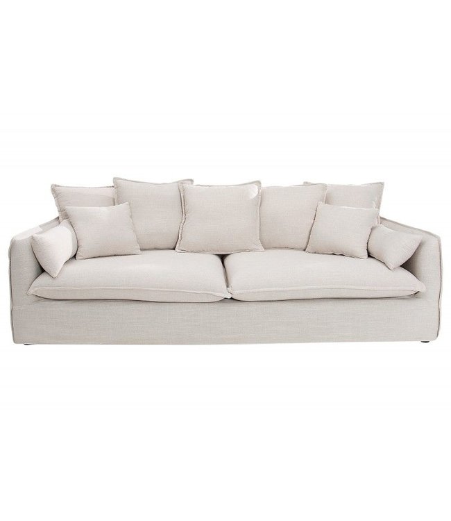 Invicta Interior Bank 3-zits Heaven Natuur Linnen 202cm - 22689