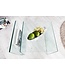 Invicta Interior Extravagante glazen salontafel FANTOME 50cm bijzettafel met opbergvak voor tijdschriften transparant - 22860