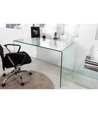 Invicta Interior Extravagante glazen eettafel FANTOME 120cm transparant bureau volledig glazen tafel - 22862