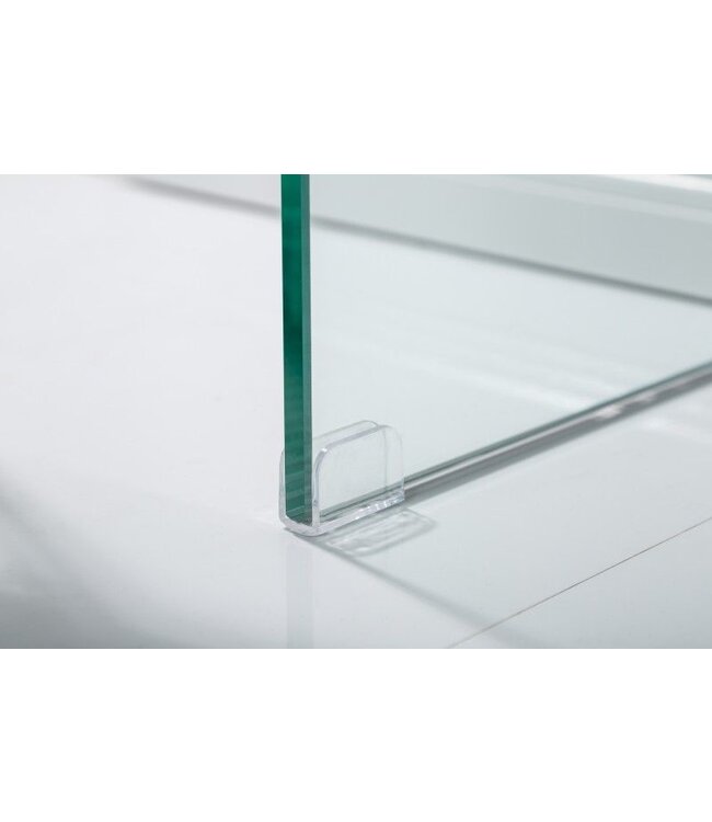 Invicta Interior Extravagante glazen consoletafel FANTOME 100 cm transparant bureau, volledig glazen tafel - 22866