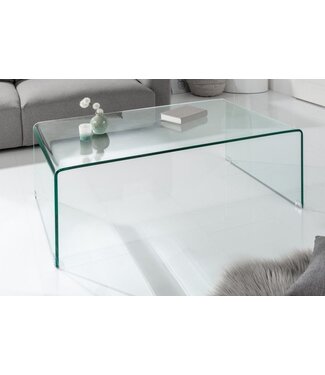 Invicta Interior Extravaganter Glas Couchtisch FANTOME 110cm transparent - 22874