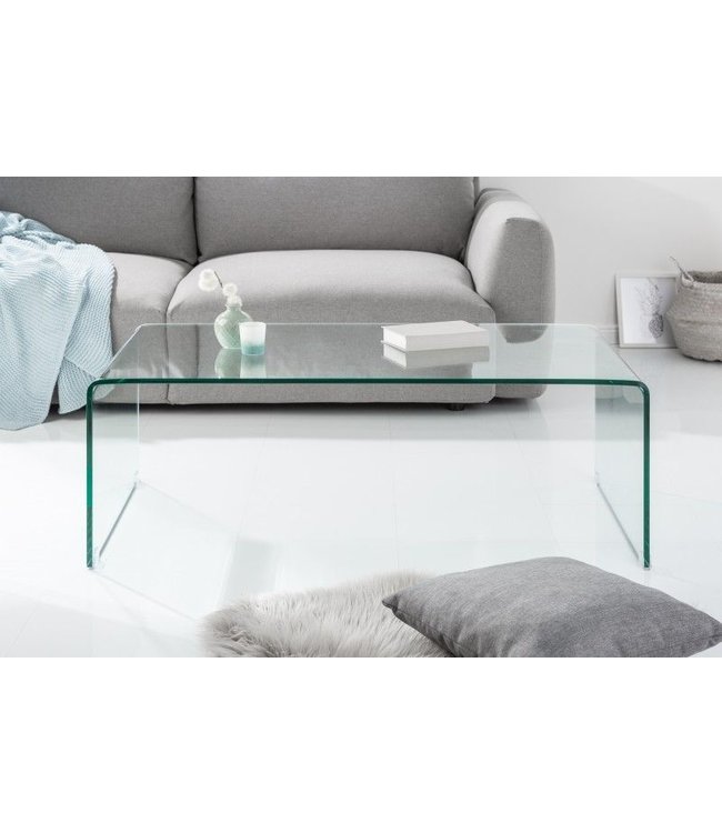 Invicta Interior Extravaganter Glas Couchtisch FANTOME 110cm transparent - 22874
