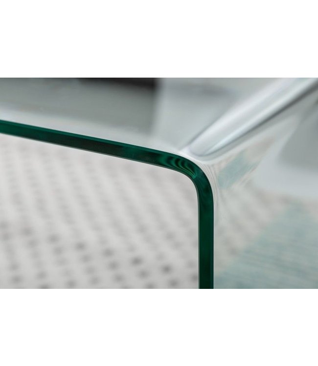 Invicta Interior Extravaganter Glas Couchtisch FANTOME 110cm transparent - 22874