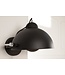 Invicta Interior Design wandlamp STUDIO 38cm zwart bladgoud look kantelbare kap - 35124