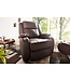 Invicta Interior Moderne relaxstoel HOLLYWOOD koffie-tv-stoel met ligfunctie - 36030