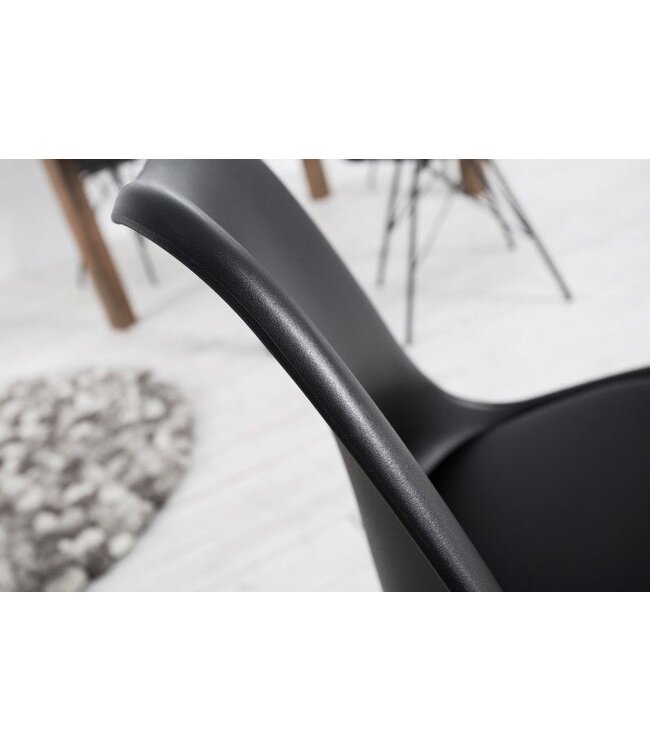 Invicta Interior Retro stoel SCANDINAVIA MEESTERSTUK zwart - 36192