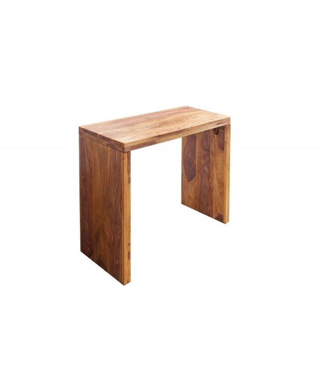 Invicta Interior Solide consoletafel MAKASSAR 100 cm bureau met sheesham steenafwerking - 36330